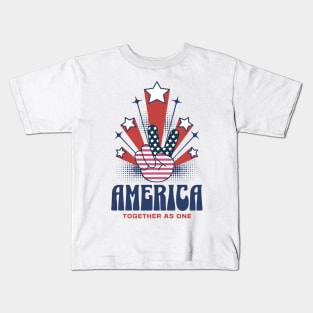 America Together As One Kids T-Shirt